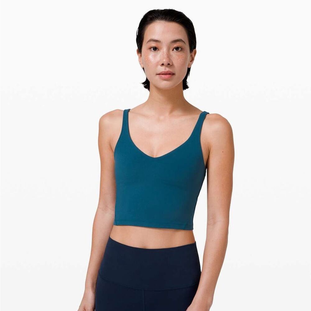 Lululemon Align Tank in Blue Borealis sleeveless Top stretch Cropped Athletic 2